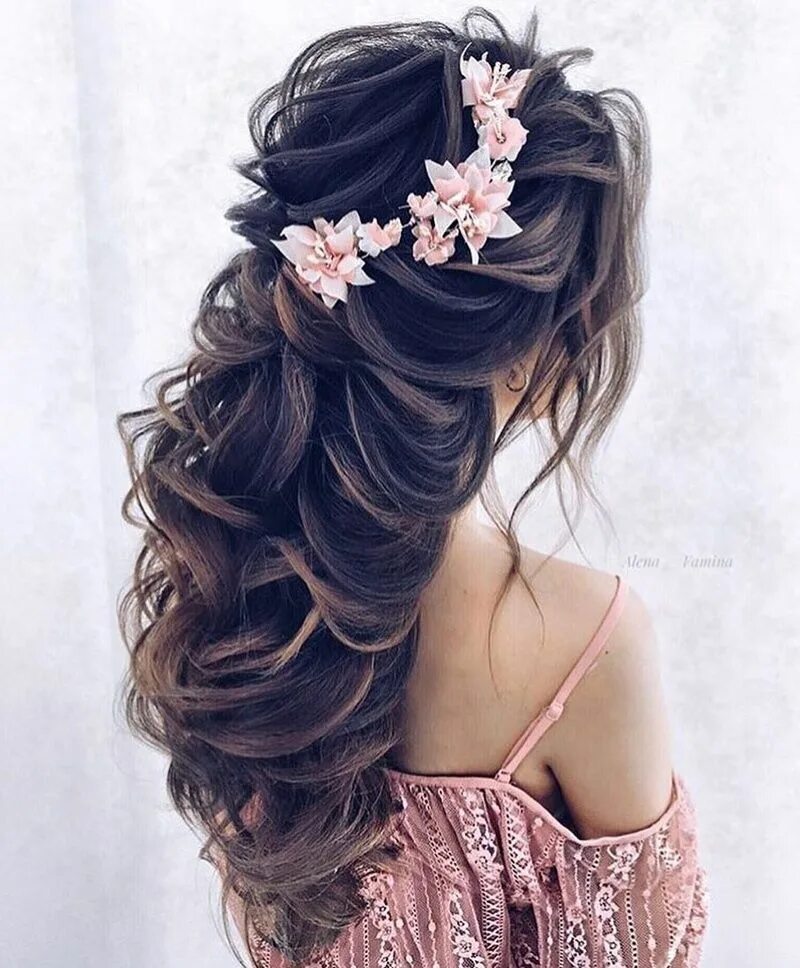 Прически длинные вечерние для девушек Pretty princess look hairstyle Hair styles, Wedding hairstyles, Bridal hair