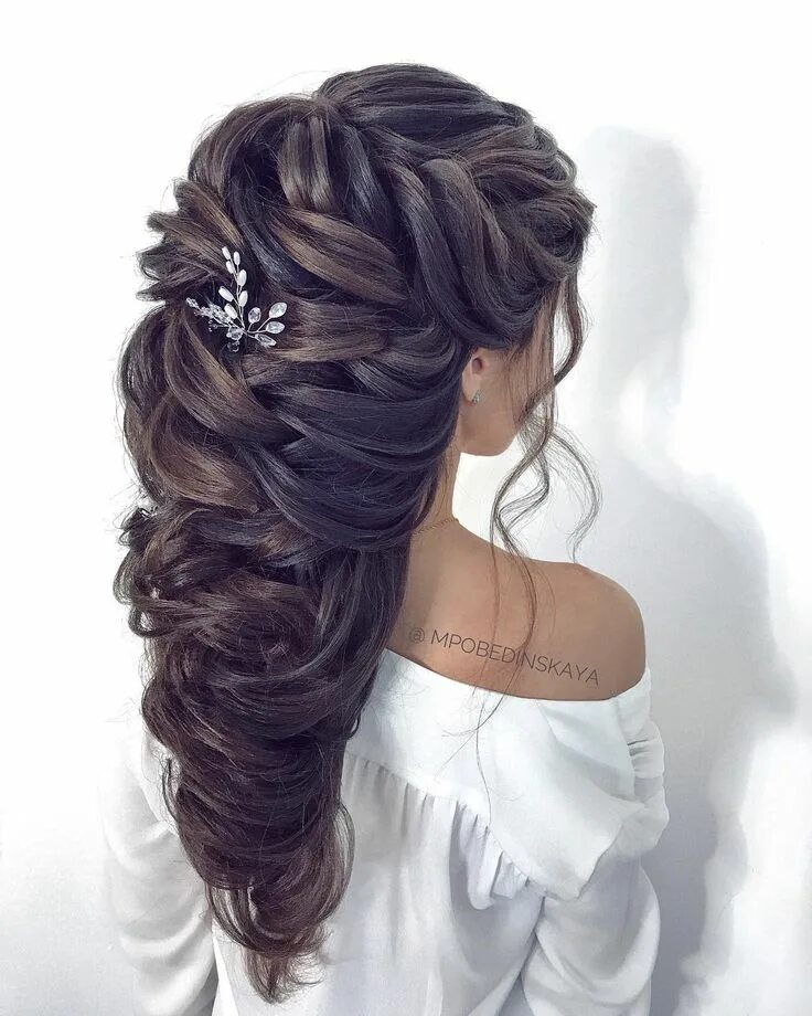 Прически длинные вечерние для девушек 58 Hottest Long Wedding Hairstyles And Updos From Instagram Hair styles, Wedding