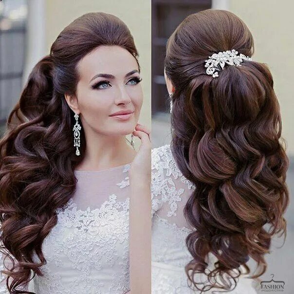 Прически длинные вечерние для девушек Pin on Hair Hair styles, Short hair lengths, Beautiful wedding hair