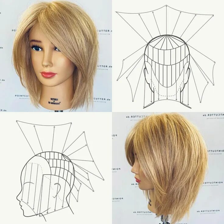 Прически длинных волос схемы Shaggy Haircut - Disconnected Layers Haarschnitt ideen, Haarschneidetechniken, H