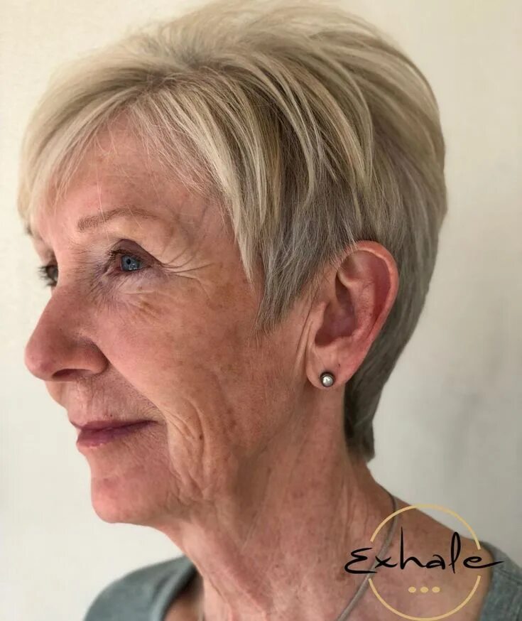 Прически для бабушек с короткими волосами Blonde Pixie Cut for Older Women Womens hairstyles, Long hair styles, Pixie hair