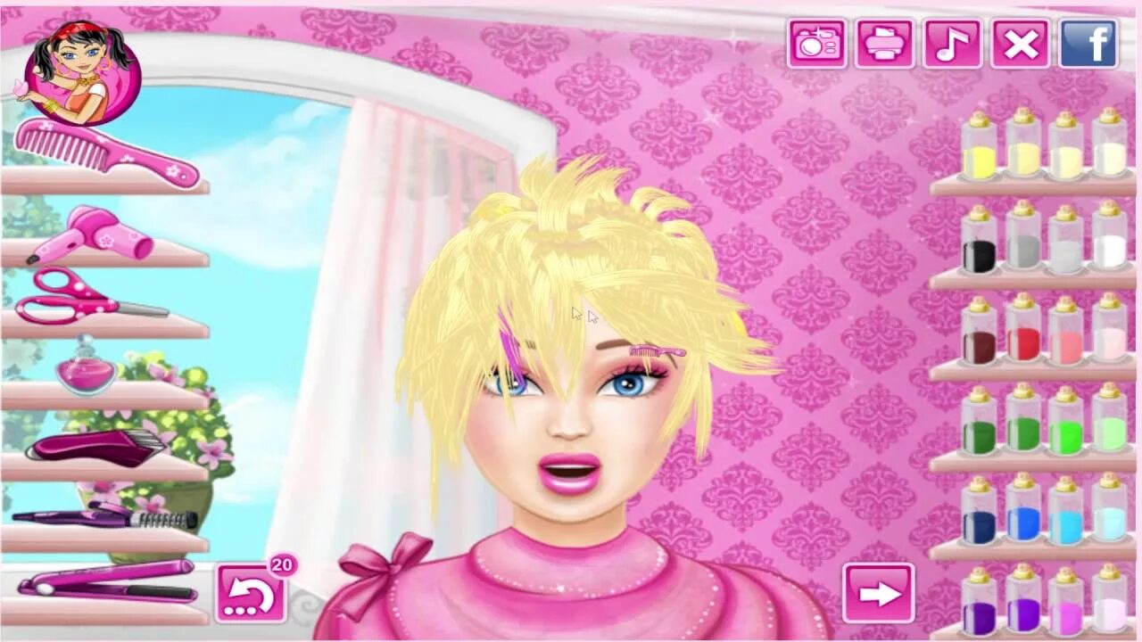 Прически для барби игра девочек одевалки Barbie in the hairdressing salon. NEW GAME. Cartoon for girls. - YouTube