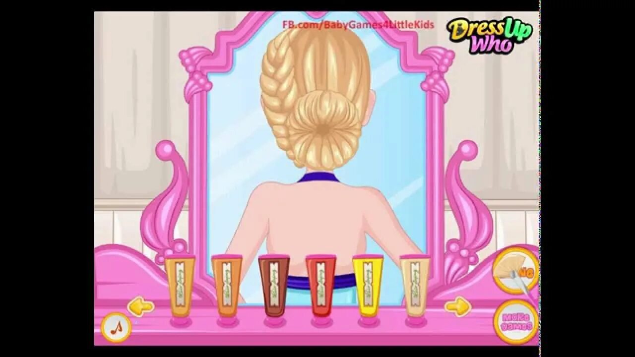 Прически для барби игра девочек одевалки Top Barbie Hairstyles games for girls: Prom Braided HairStyles(Big Braided Bun) 