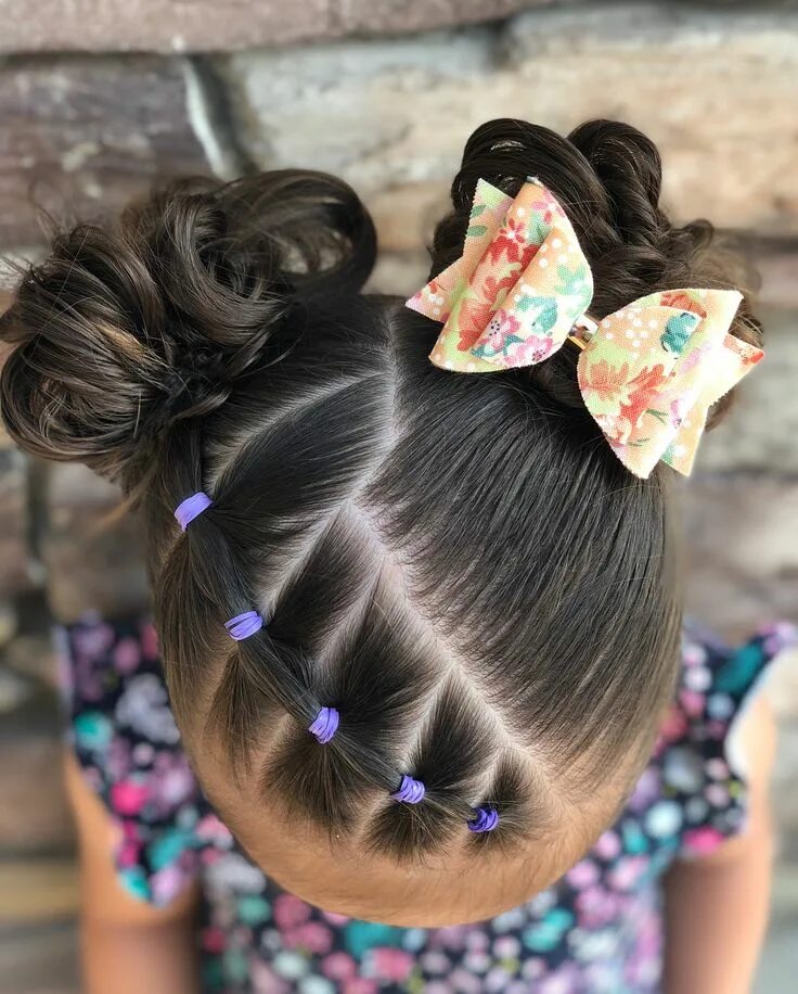 Прически для девочек 3х лет Image may contain: one or more people, child, closeup and outdoor Kids hairstyle