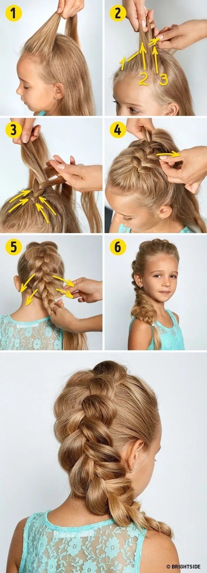 Прически для девочек делать самим Pin on Kids' Fashion and Hairstyles