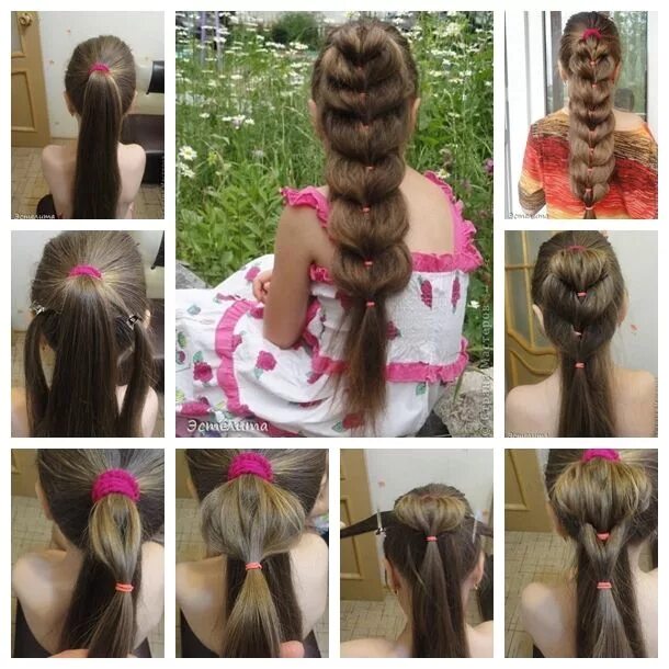 Прически для девочек длинные волосы пошагово Find Domain Here Braided ponytail hairstyles, Hair styles, Cool hairstyles