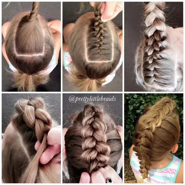 Прически для девочек длинные волосы пошагово Vlecht - Pretty Little Braids Hair styles, Hair hacks, Up hairstyles