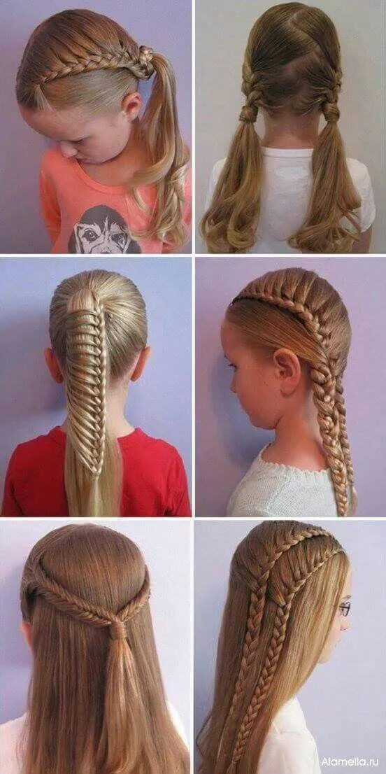 Прически для девочек для начинающих Pin de Rach_148x en kids @@#hairstyles Trenzas de niñas, Peinados, Peinados infa