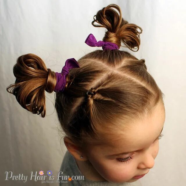 Прически для девочек из хвостиков короткие Pin on Little girl hair