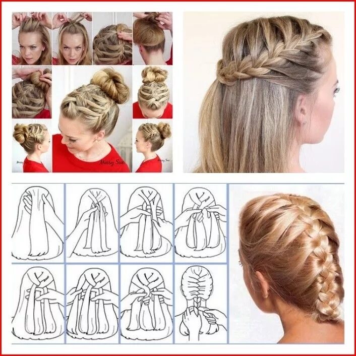 Прически для девочек колосок пошагово French braid hairstyles tutorial (With images) Cool braid hairstyles, French bra