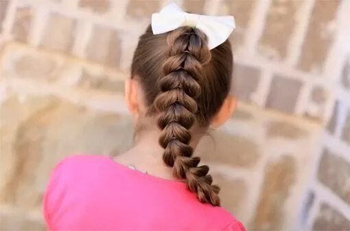 Прически для девочек коса хвост Pin on My hairstyles