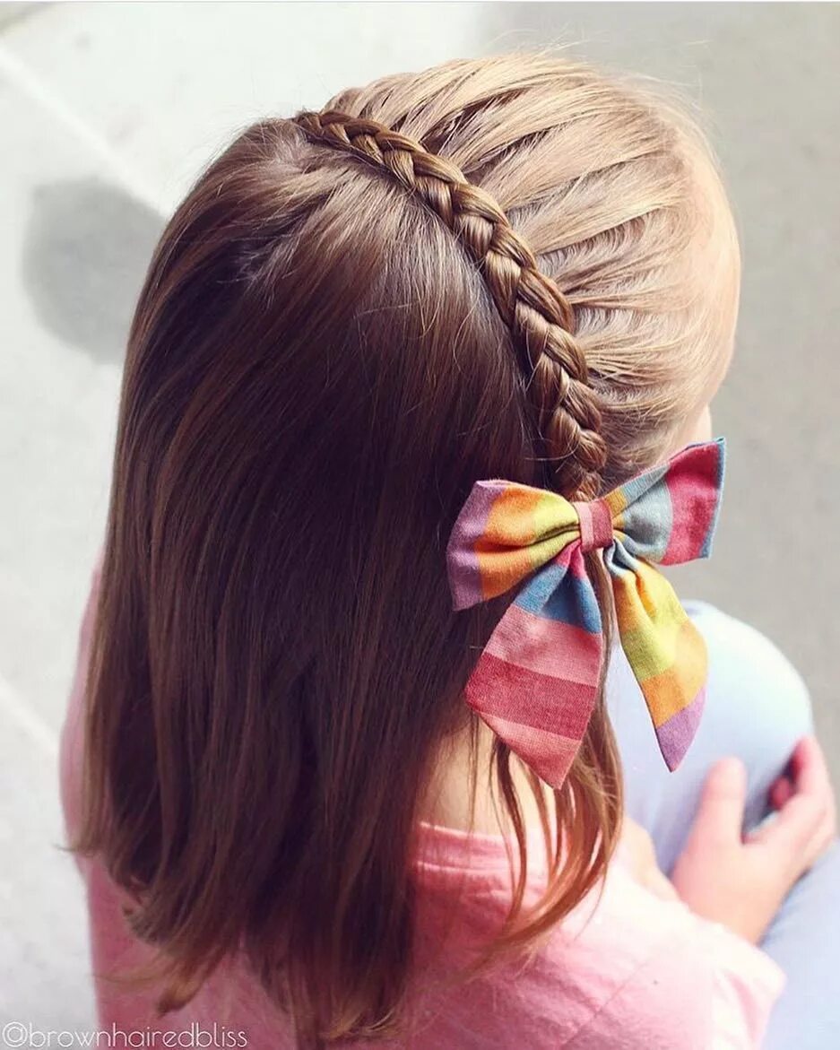 Прически для девочек косички легкие Pin on immagini scaricate Kids hairstyles, Braids for short hair, Baby hairstyle