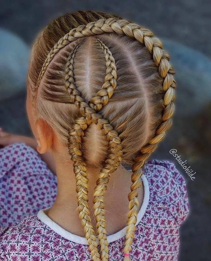 Прически для девочек красивые сложные Pin on trenzas Braids for long hair, Hair braid videos, Kids hairstyles