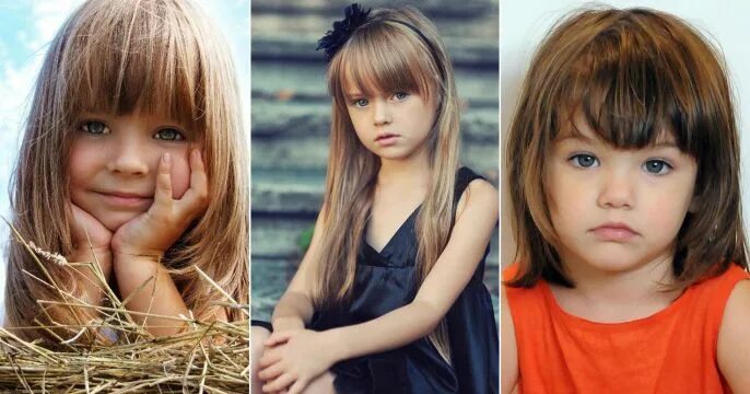 Прически для девочек лесенка Best Spring Hairdos for Little Girls Girl haircuts, Little girl bangs, Little gi