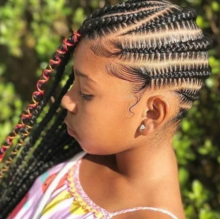 Прически для девочек много косичек Pin by Queen Pin on Hair Slayed Kids braided hairstyles, Braids for black hair, 