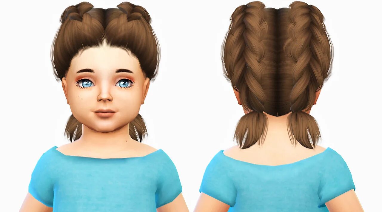 Прически для девочек мультик fabienne Sims hair, Sims 4 toddler, Sims