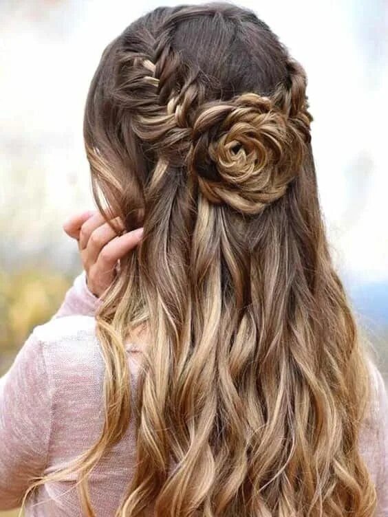 Прически для девочек на длинные распущенные 70 Super Easy DIY Hairstyle Ideas For Medium Hair Prom hairstyles for long hair,