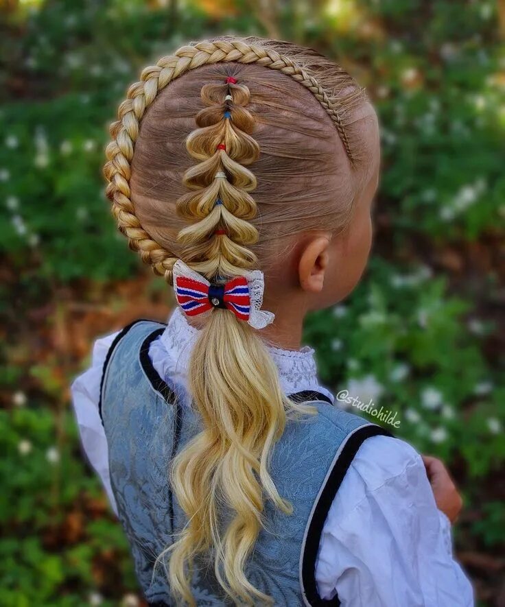 Прически для девочек на первый сентябрь Pin on Hair Pull through braid, Dutch braid, Braids for kids