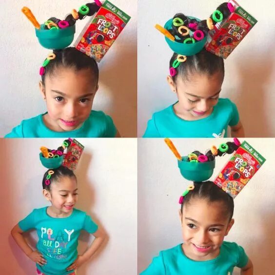 Прически для девочек на вечеринку These Little Kids' Hairstyles Will Blow Your Mind Crazy hair days, Crazy hair, W