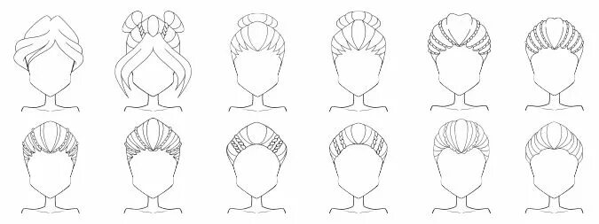 Прически для девочек нарисовать How to draw Winx hair Как рисовать прически Винкс How to draw hair, Hair pack, B