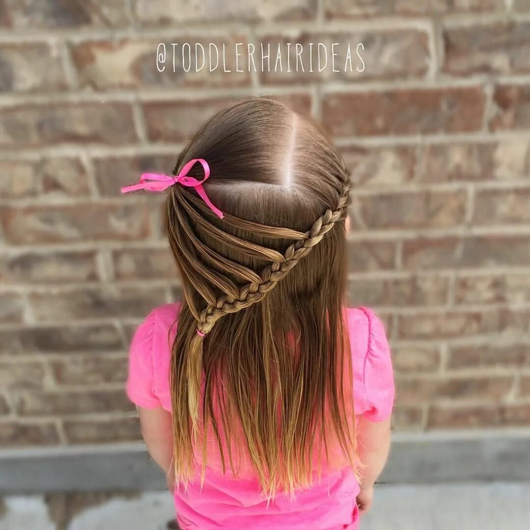 Прически для девочек петлей Pin on Toddler hair ideas