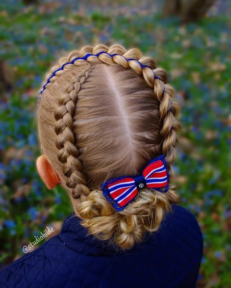 Прически для девочек под шапку Bild könnte enthalten: eine oder mehrere Personen Hair styles, Kids braided hair