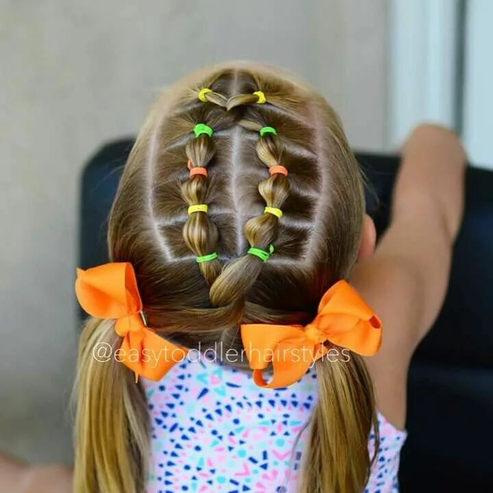 Прически для девочек с крабиками Pin by Cyntia Florindo on Penteados Little girl hairstyles, Hair styles, Kids ha