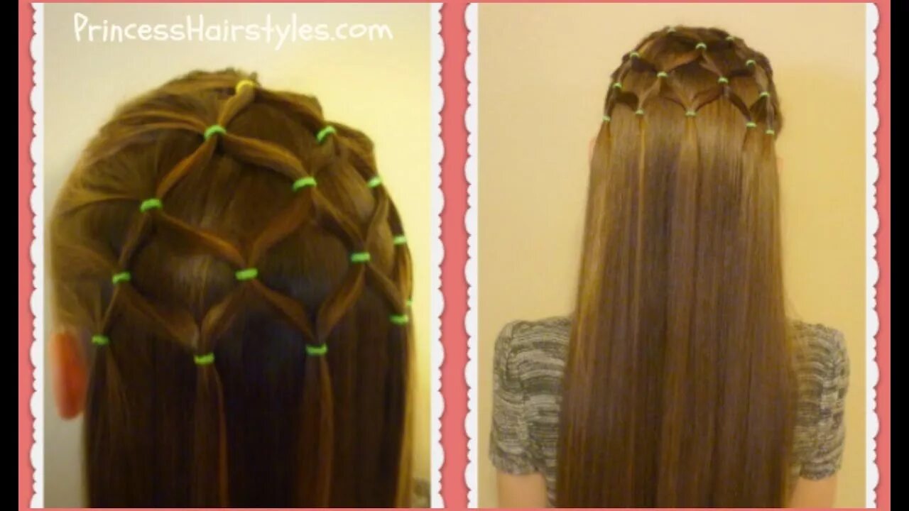 Прически для девочек сеточка Elastic Tree Hairstyle, Christmas Hairstyles - YouTube