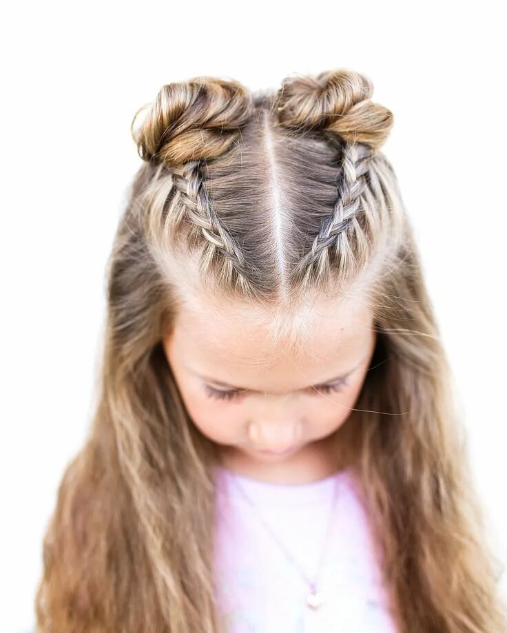 Прически для девочек спереди 20 Kids Hair Style Hairstyles #hairstyles #beauty #hair #kids #child Girl hair d