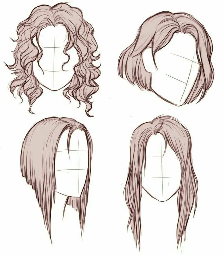 Прически для девочек срисовка Pin on причесон Design art drawing, How to draw hair, Hair reference