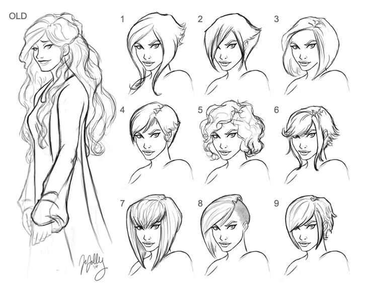 Прически для девочек туториал SWtoR - A'veri Hairstyle Sheet by JoJollyArt on DeviantArt How to draw hair, Dra