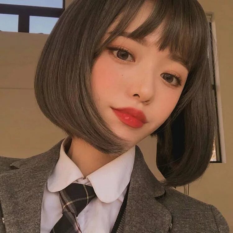 Прически для девочек в корейском стиле Pin by Anwesha Shah on hair Ulzzang hair, Cute korean girl, Korean girl