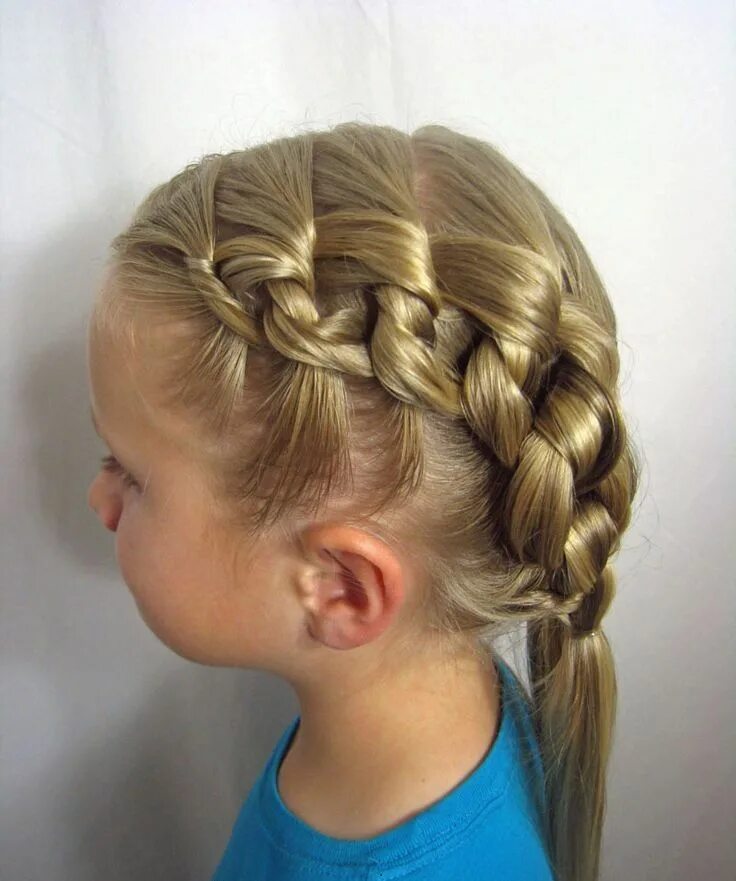 Прически для девочек в садик косички Braids for Kids (2) - Glamorous Hairstyles Girl hair dos, Hair knot, Kids hairst