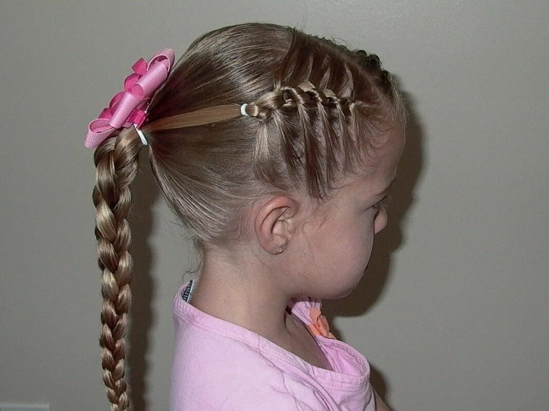 Прически для девочек в садик косички photo of little girls braided hair style - Yahoo Search Results Hair styles, Kid