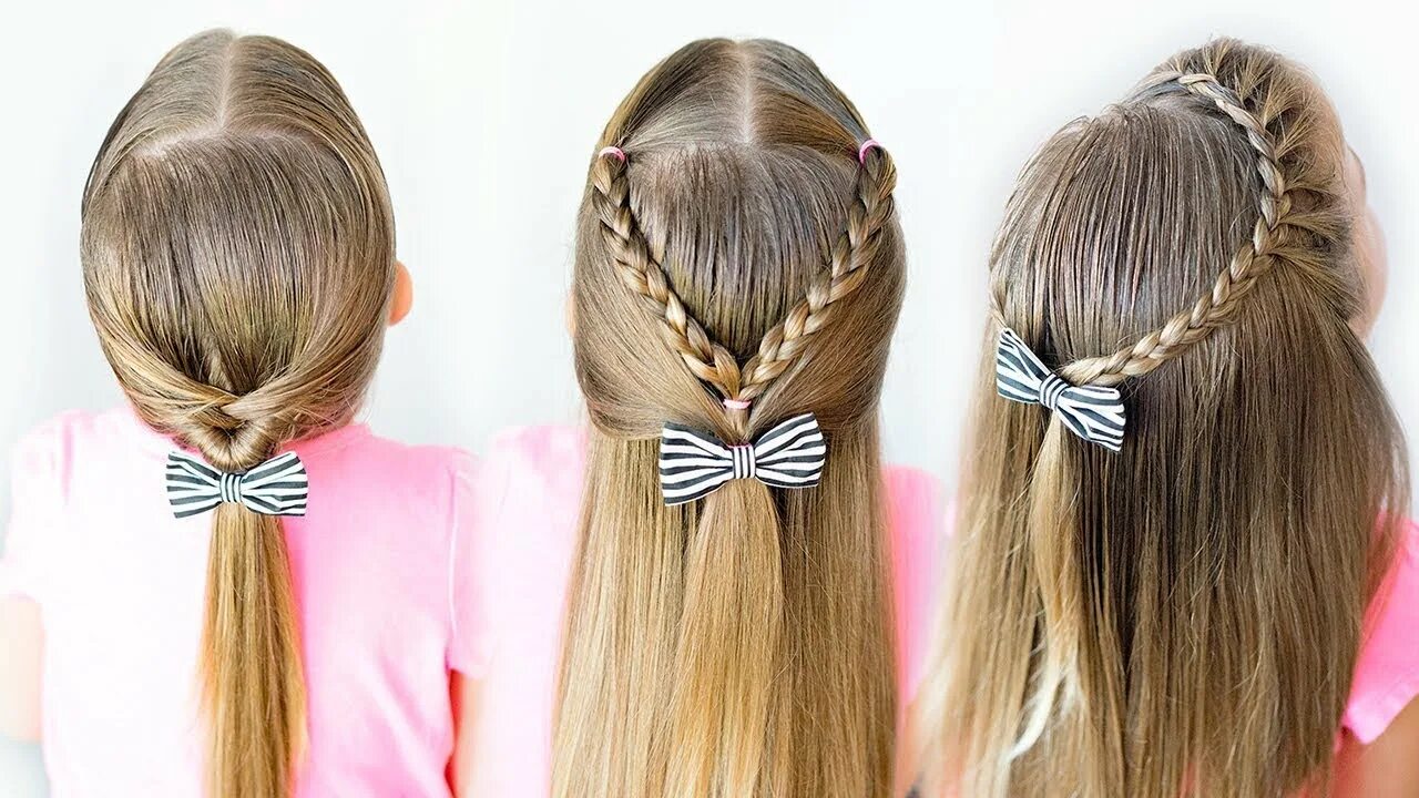 Прически для девочек в школу легкие 3 Easy Toddler Hairstyles - 5 minute Hairstyles! - YouTube