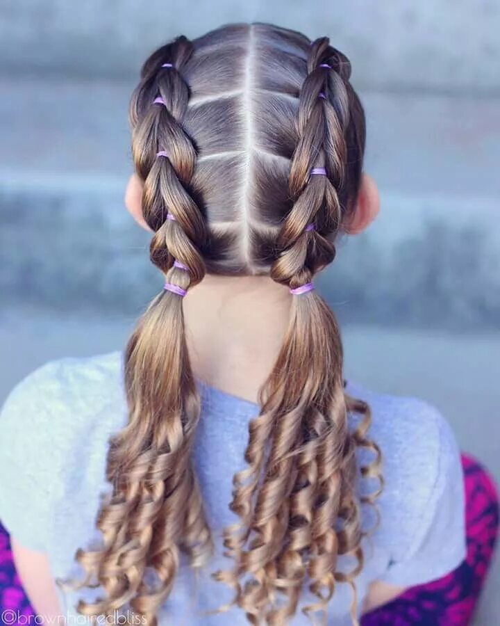 Прически для девочек в школу легкие красивые Pin on peinados Kids braided hairstyles, Kids hairstyles, Girl hair dos