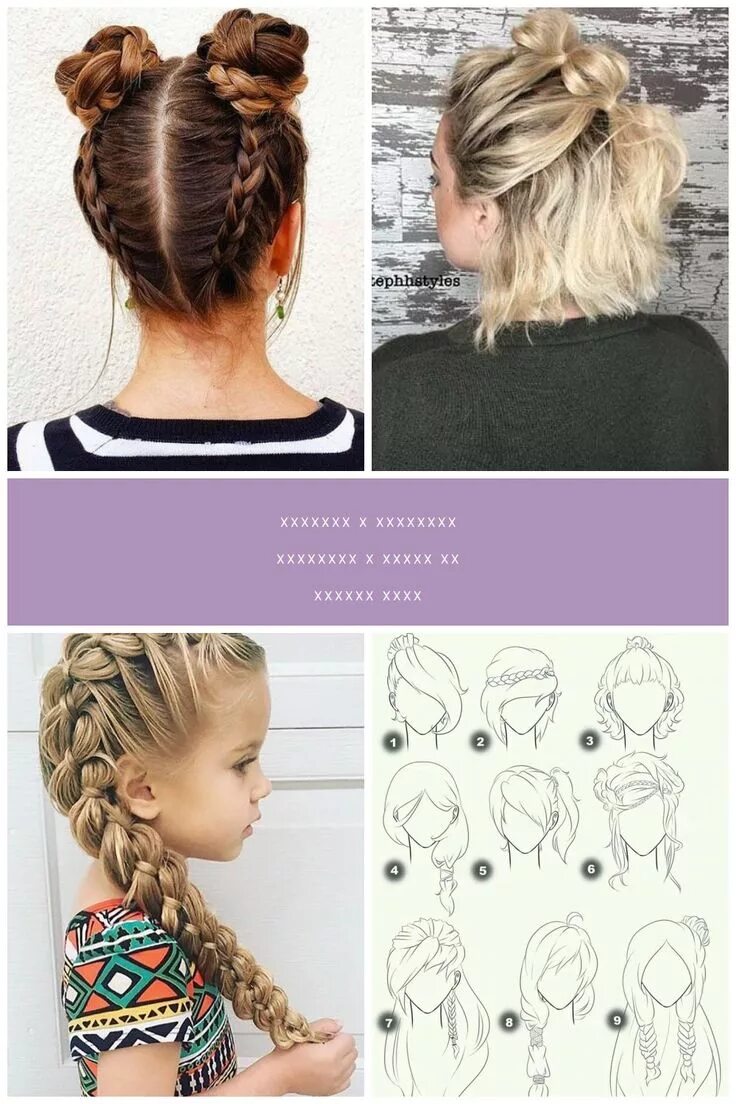 Прически для девочек в школу поэтапно 20 Cute Hairstyles For Girls With Short Hair (With images) Girl short hair, Hair