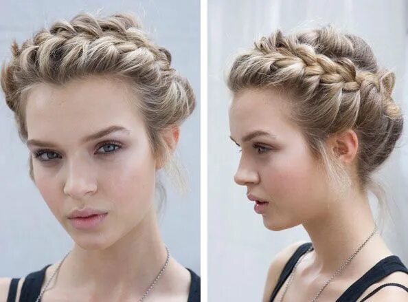 Прически для девушек на средние Pin by Erika Kopseng on Nails, Hair and Fitness. Romantic braided hair, Long hai