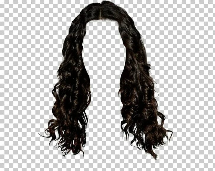 Прически для фотошопа женские на прозрачном фоне Wig Black Hair Long Hair Brown Hair PNG - Free Download Black hair long hair, Lo