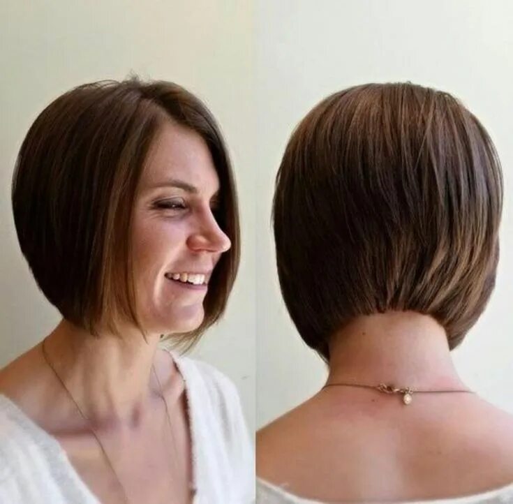 Прически для короткой шеи 50 Spectacular Blunt Bob Hairstyles (With images) Blunt bob hairstyles, Bob hair