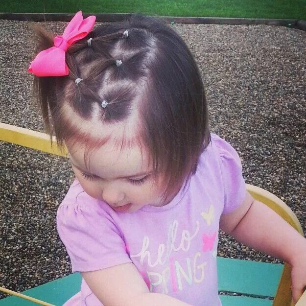 Прически для малышей девочек Pin by Miicaela Martina Lohana on martina Baby hairstyles, Baby girl hair, Toddl