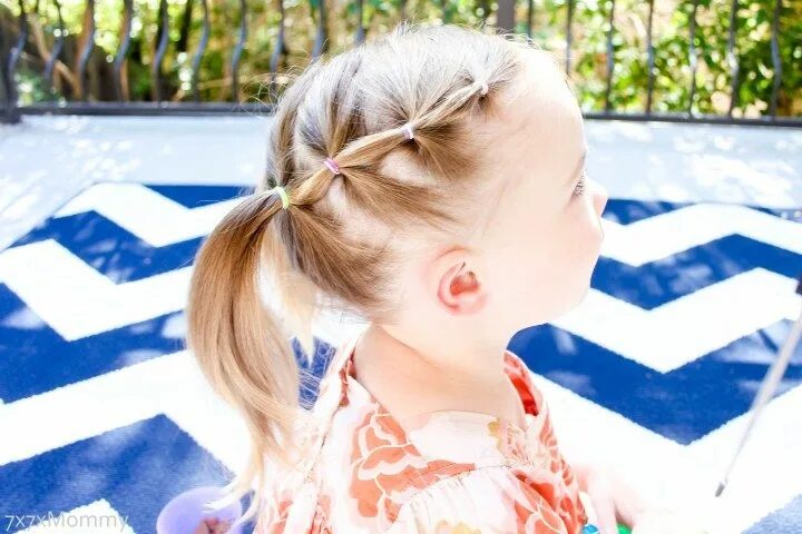 Прически для отращивания челки для девочек Growing Out Bangs :: 1 Hairstyle, 3 Ways #bangs #kids #growingoutbangs #hairstyl