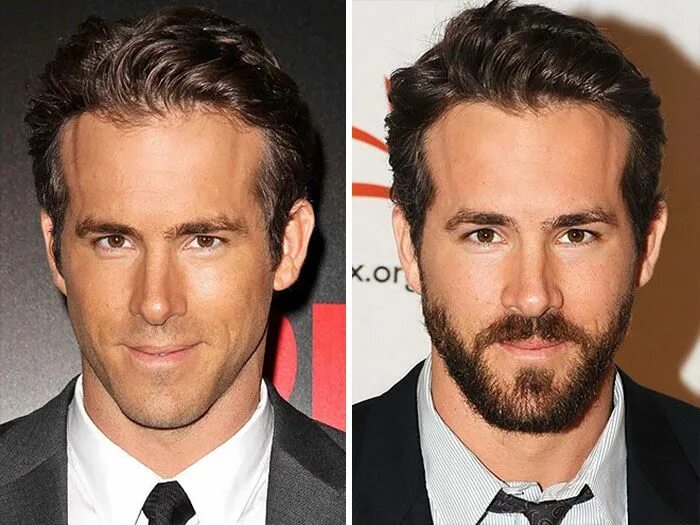 Прически для перевернутого треугольника мужские Ryan Reynolds Ryan reynolds beard, Hair and beard styles, Mens facial hair style