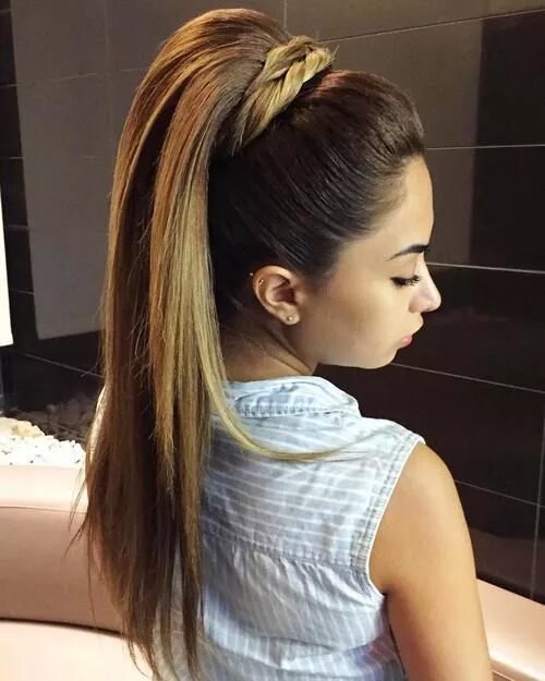 Прически для подростков девочек на длинные волосы 40 Fetching Hairstyles for Straight Hair to Sport This Season Pony hairstyles, L