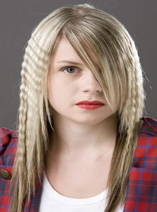 Прически для подростков на среднюю длину Crimped hairstyle Hair Textures Crimped hair, Hair, Hair styles