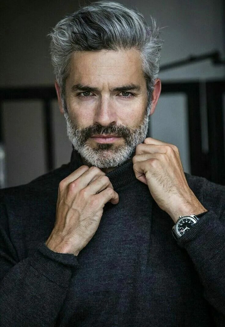 Прически для седых волос мужские Nossa pequena princesa Grey hair men, Brown hair men, Mens hairstyles