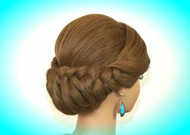 Прически для учителя на длинные волосы Holiday Braided Updo Hairstyle for Long Hair. Thanksgiving Hairstyle Braided hai