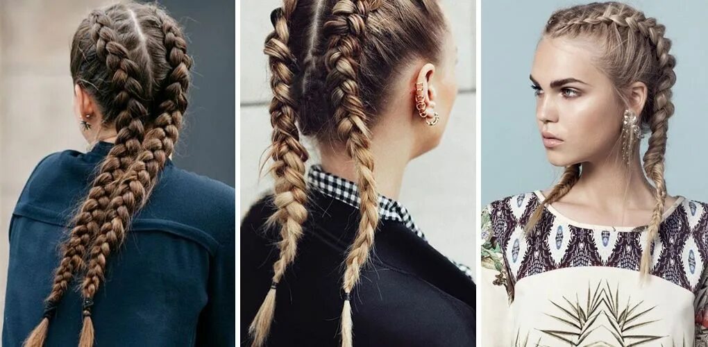 Прически для волос косички фото Boxer braids: quando la treccia diventa doppia e sporty-chic! Trecce, Tutorial t