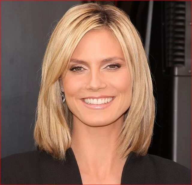 Прически для женщин без челки Top 5 Medium Hairstyles for a Working Woman Hair styles, Heidi klum hair, Medium