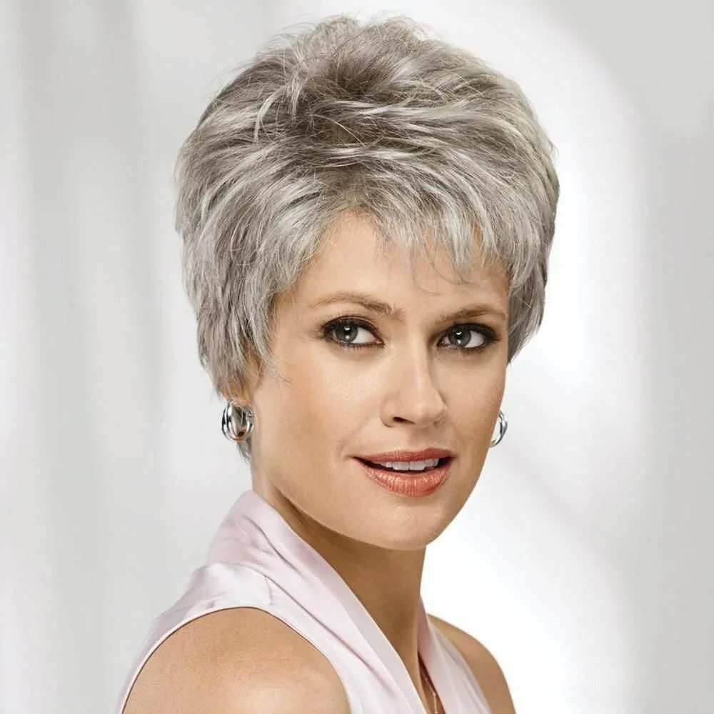 Short Pixie Cut Hairstyles With Bangs Hairstyles for seniors, Haircut for older 